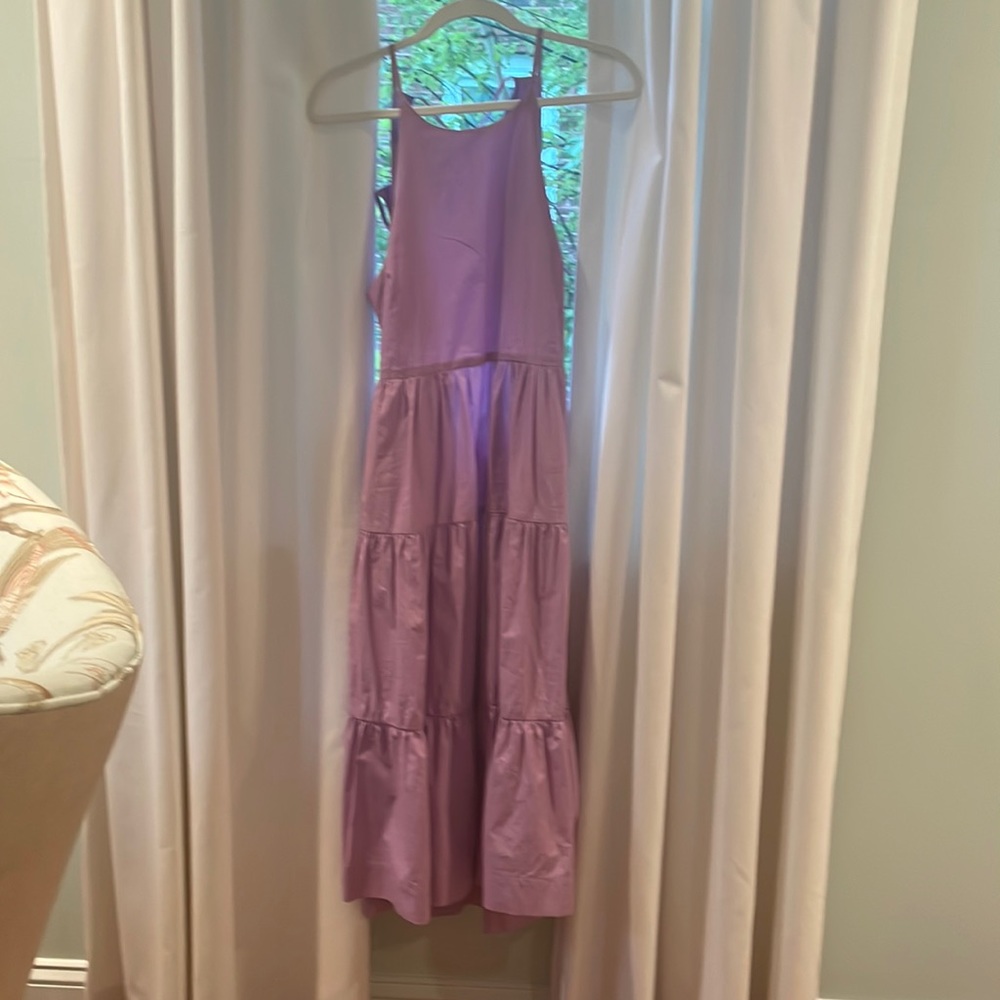 TCEC tiered maxi dress size L NWT from Fabrik. Paris style open tieback sundress